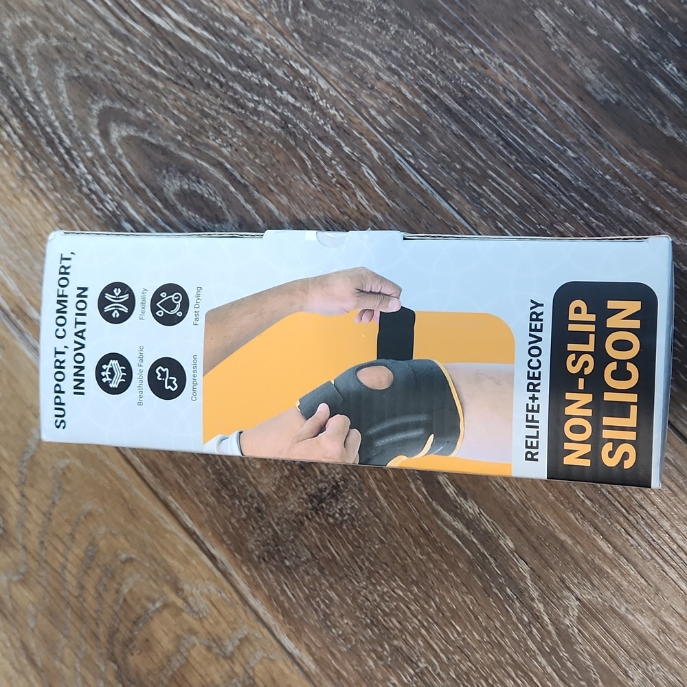 NIB Dr. Brace Professional Knee Brace Black Blue large